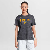 Pittsburgh Pirates Nike Women's Authentic Collection Velocity Dri-FIT T-Shirt - Black - Nike Lifestyle