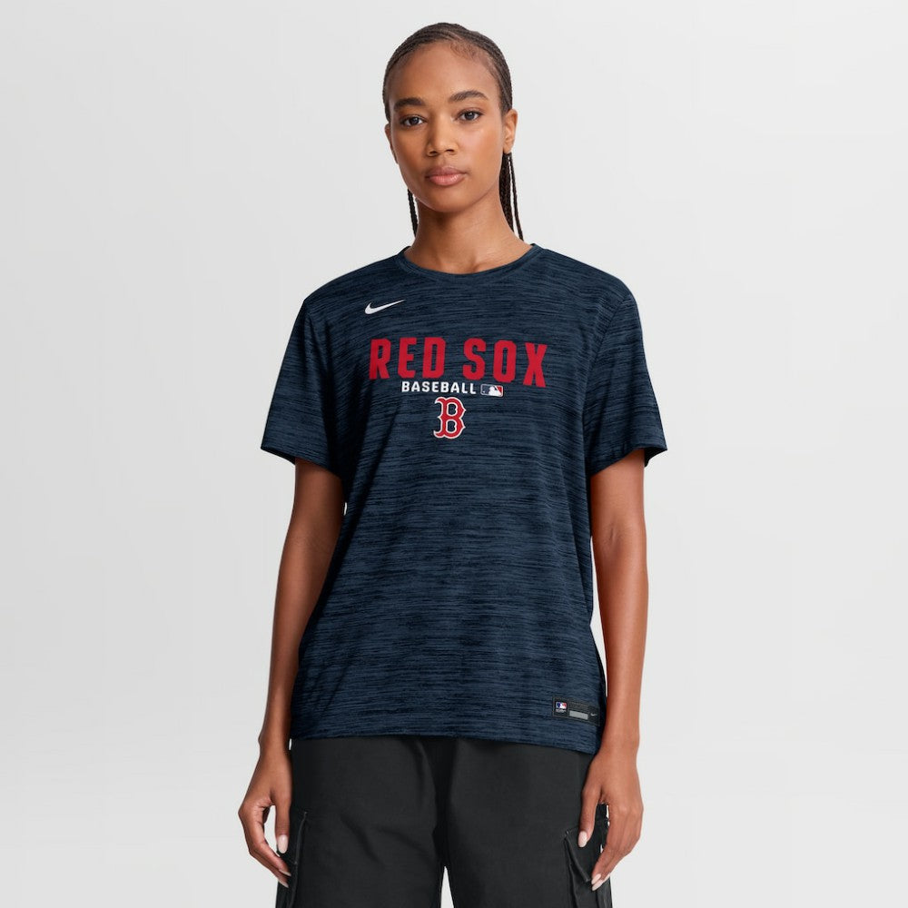 Boston Red Sox Nike Women's Authentic Collection Velocity Dri-FIT T-Shirt - Navy - Nike on Sale