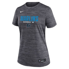 Miami Marlins Nike Women's Authentic Collection Velocity Dri-FIT T-Shirt - Black - Nike Online