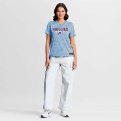 Philadelphia Phillies Nike Women's Authentic Collection Alternate Logo Velocity Dri-FIT T-Shirt - Light Blue - Nike Discount