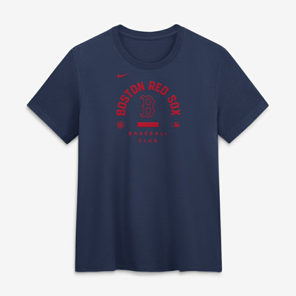 Boston Red Sox Nike Women's Authentic Collection Early Work Tri-Blend Dri-FIT T-Shirt - Navy - Nike Lifestyle