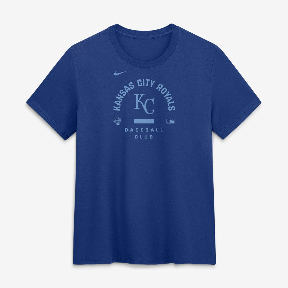 Kansas City Royals Nike Women's Authentic Collection Early Work Tri-Blend Dri-FIT T-Shirt - Royal - Nike on Sale