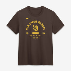 San Diego Padres Nike Women's Authentic Collection Early Work Tri-Blend Dri-FIT T-Shirt - Brown - Nike Lifestyle