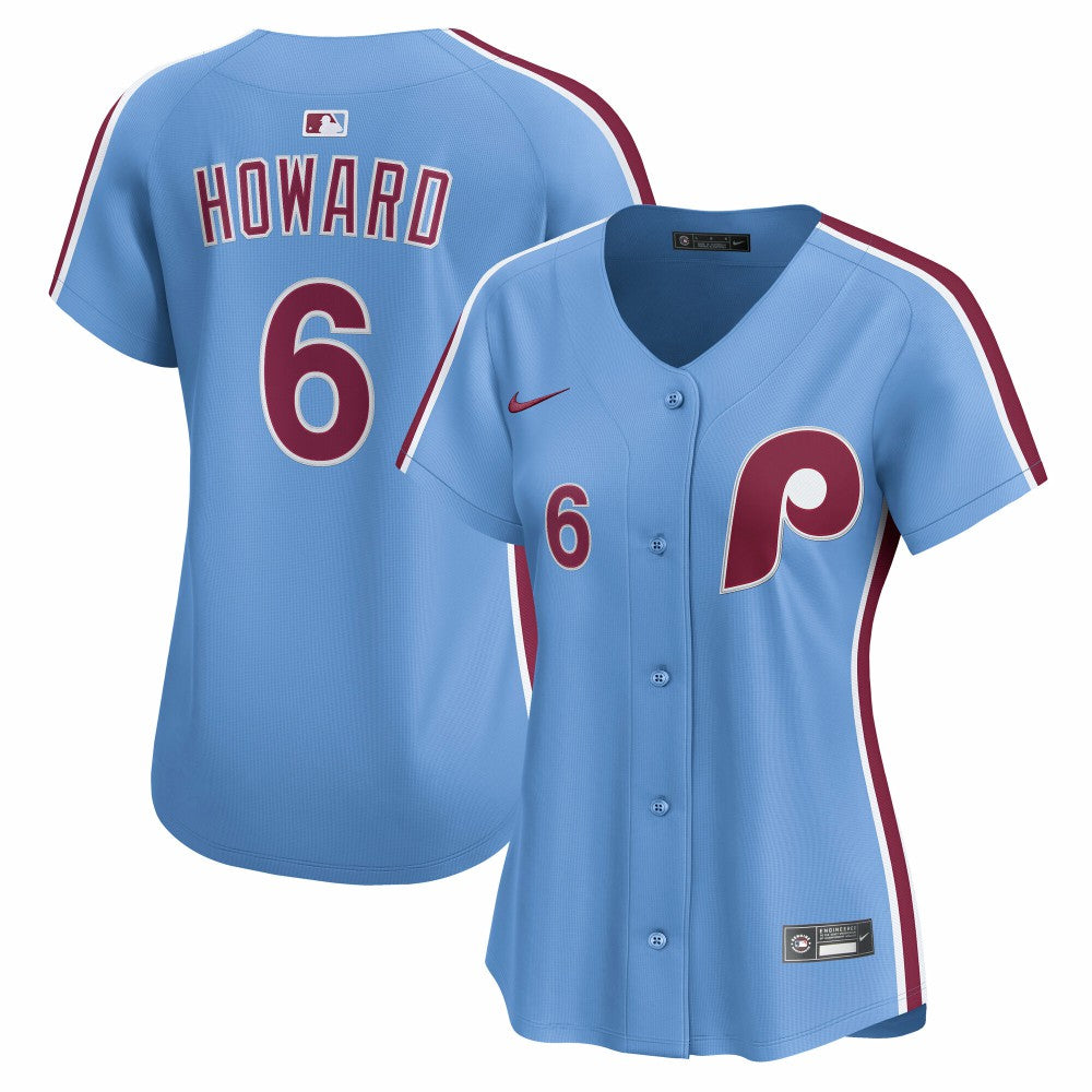 Ryan Howard Philadelphia Phillies Nike Women's Alternate Limited Jersey - Light Blue - Nike Online
