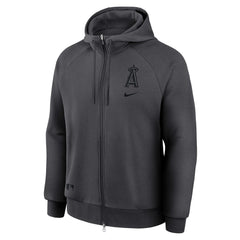 Los Angeles Angels Nike Authentic Collection Player Raglan Dri-FIT Full-Zip Hoodie - Anthracite - Nike Sale
