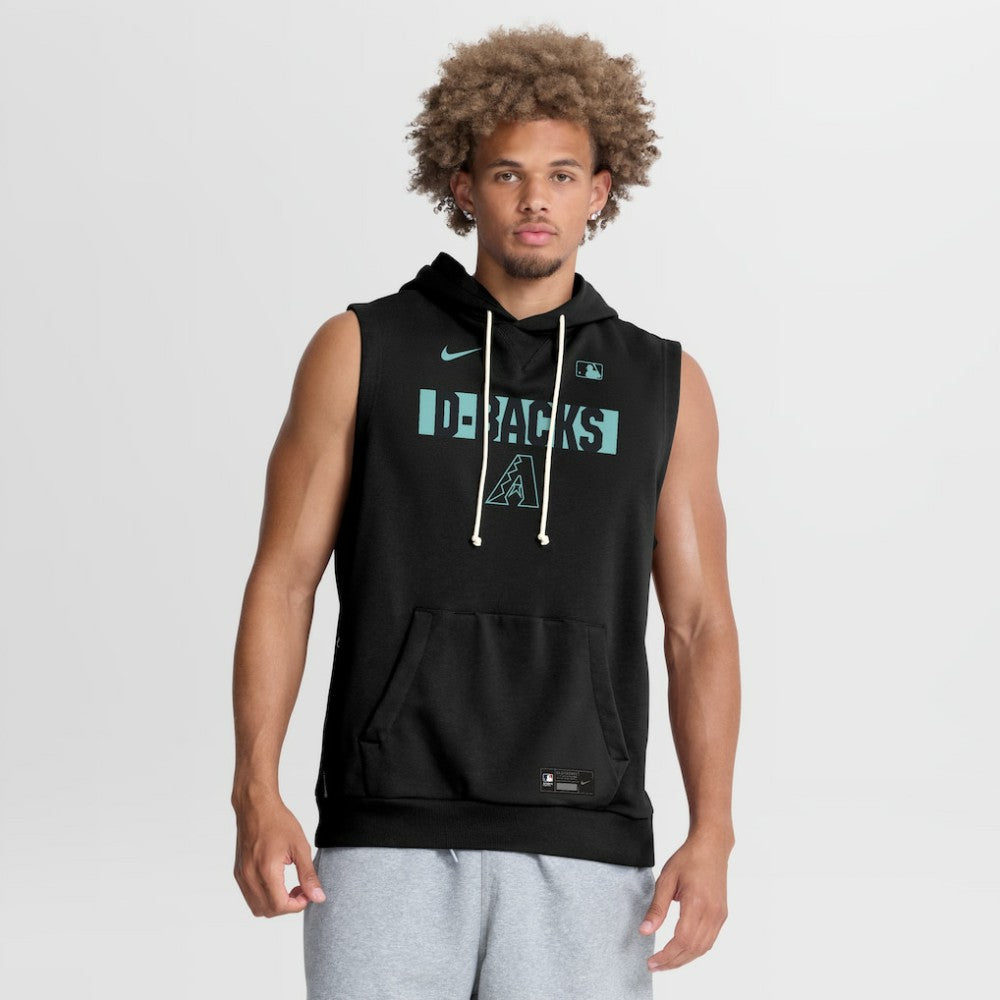 Arizona Diamondbacks Nike Authentic Collection Standard Issue Dri-FIT Sleeveless Hoodie - Black - Nike Sale