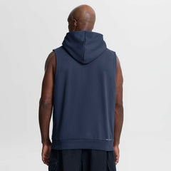 Milwaukee Brewers Nike Authentic Collection Standard Issue Dri-FIT Sleeveless Hoodie - Navy - Nike Lifestyle