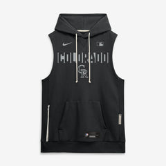 Colorado Rockies Nike Authentic Collection Standard Issue Dri-FIT Sleeveless Hoodie - Black - Nike Lifestyle
