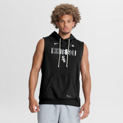 Chicago White Sox Nike Authentic Collection Standard Issue Dri-FIT Sleeveless Hoodie - Black - Nike Discount