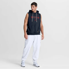 Atlanta Braves Nike Authentic Collection Standard Issue Dri-FIT Sleeveless Hoodie - Navy - Nike Discount