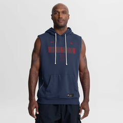 Boston Red Sox Nike Authentic Collection Standard Issue Dri-FIT Sleeveless Hoodie - Navy - Nike Online