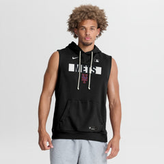 New York Mets Nike Authentic Collection Standard Issue Dri-FIT Sleeveless Hoodie - Black - Nike Sale