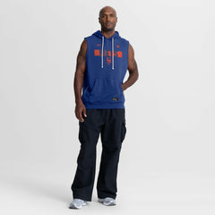 New York Mets Nike Authentic Collection Standard Issue Dri-FIT Sleeveless Hoodie - Royal - Nike Discount