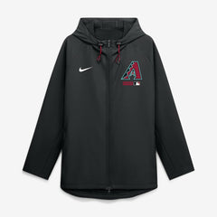 Arizona Diamondbacks Nike Authentic Collection Raglan Therma-FIT Full-Zip Hooded Jacket - Black - Nike Discount
