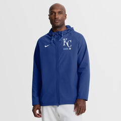 Kansas City Royals Nike Authentic Collection Raglan Therma-FIT Full-Zip Hooded Jacket - Royal - Nike Online