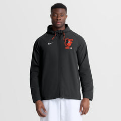 Baltimore Orioles Nike Authentic Collection Raglan Therma-FIT Full-Zip Hooded Jacket - Black - Nike Discount