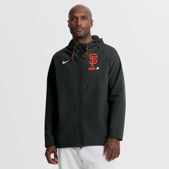 San Francisco Giants Nike Authentic Collection Raglan Therma-FIT Full-Zip Hooded Jacket - Black - Nike Discount