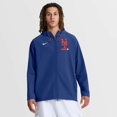 New York Mets Nike Authentic Collection Raglan Therma-FIT Full-Zip Hooded Jacket - Royal - Nike Online