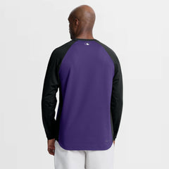 Colorado Rockies Nike Authentic Collection Raglan Dri-FIT Sweatshirt - Purple - Nike Sale