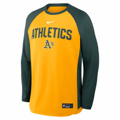 Athletics Nike Authentic Collection Raglan Dri-FIT Sweatshirt - Gold - Nike Online