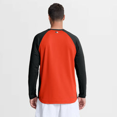 Baltimore Orioles Nike Authentic Collection Raglan Dri-FIT Sweatshirt - Orange - Nike Discount