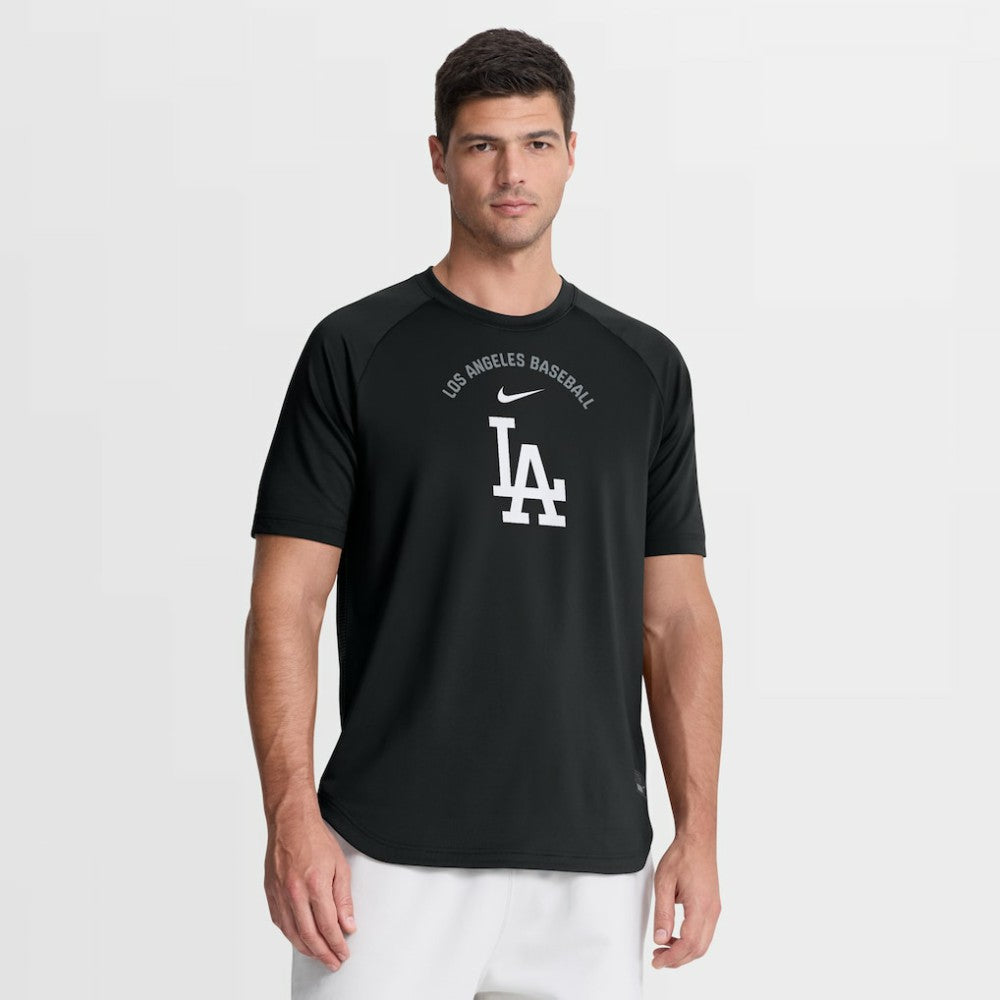 Los Angeles Dodgers Nike Authentic Collection Batting Practice Pre-Game Raglan Dri-FIT Top - Black - Nike Online