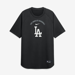Los Angeles Dodgers Nike Authentic Collection Batting Practice Pre-Game Raglan Dri-FIT Top - Black - Nike Online