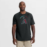 Arizona Diamondbacks Nike Authentic Collection Batting Practice Pre-Game Raglan Dri-FIT Top - Black - Nike Lifestyle