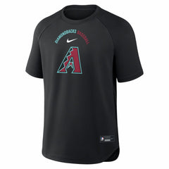 Arizona Diamondbacks Nike Authentic Collection Batting Practice Pre-Game Raglan Dri-FIT Top - Black - Nike Lifestyle