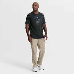 Miami Marlins Nike Authentic Collection Batting Practice Pre-Game Raglan Dri-FIT Top - Black - Nike Discount