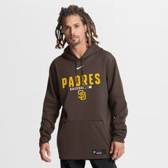San Diego Padres Nike Authentic Collection Therma-FIT Hoodie - Brown - Nike Online