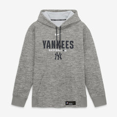 New York Yankees Nike Authentic Collection Therma-FIT Hoodie - Heather Charcoal - Nike Discount