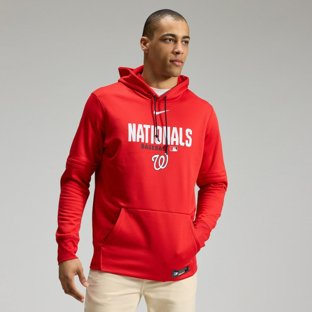 Washington Nationals Nike Authentic Collection Therma-FIT Hoodie - Red - Nike Lifestyle