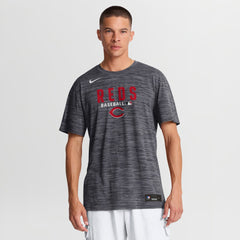 Cincinnati Reds Nike Authentic Collection Velocity Dri-FIT T-Shirt - Black - Nike Lifestyle