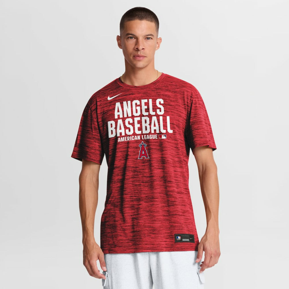 Los Angeles Angels Nike Authentic Collection Velocity Dri-FIT T-Shirt - Red - Nike Lifestyle