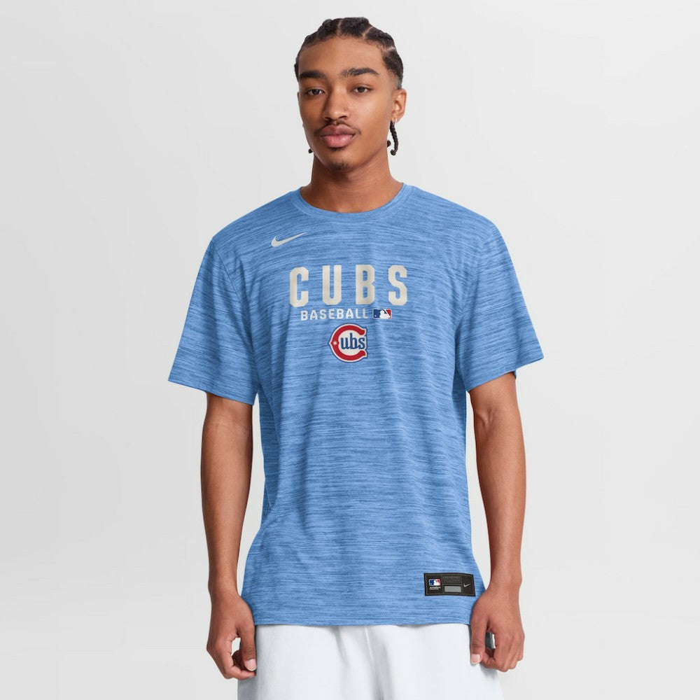 Chicago Cubs Nike Authentic Collection Velocity Dri-FIT T-Shirt - Light Blue - Nike on Sale