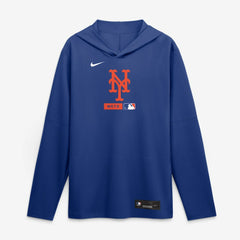 New York Mets Nike Authentic Collection Dri-FIT Long Sleeve Hooded T-Shirt - Royal - Nike Online