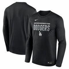 Los Angeles Dodgers Nike Authentic Collection Legend Dri-FIT Long Sleeve T-Shirt - Black - Nike on Sale
