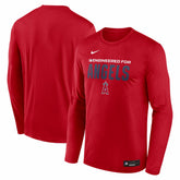 Los Angeles Angels Nike Authentic Collection Legend Dri-FIT Long Sleeve T-Shirt - Red - Nike Sale