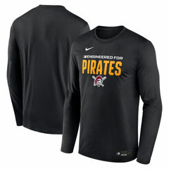 Pittsburgh Pirates Nike Authentic Collection Legend Dri-FIT Long Sleeve T-Shirt - Black - Nike Discount
