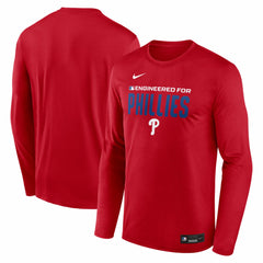Philadelphia Phillies Nike Authentic Collection Legend Dri-FIT Long Sleeve T-Shirt - Red - Nike Online
