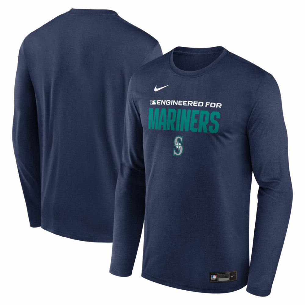 Seattle Mariners Nike Authentic Collection Legend Dri-FIT Long Sleeve T-Shirt - Navy - Nike Sale
