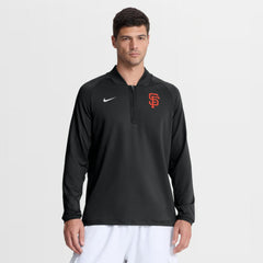 San Francisco Giants Nike Authentic Collection Dri-FIT Raglan Half-Zip Pullover - Black - Nike Sale