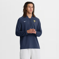 Tampa Bay Rays Nike Authentic Collection Dri-FIT Raglan Half-Zip Pullover - Navy - Nike Online