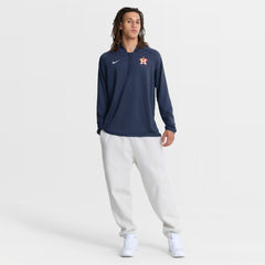 Houston Astros Nike Authentic Collection Dri-FIT Raglan Half-Zip Pullover - Navy - Nike on Sale