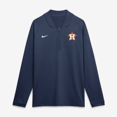 Houston Astros Nike Authentic Collection Dri-FIT Raglan Half-Zip Pullover - Navy - Nike on Sale