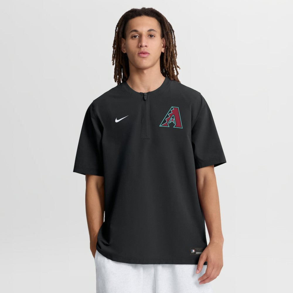 Arizona Diamondbacks Nike Authentic Collection Dri-FIT Quarter-Zip Windshirt - Black - Nike Discount