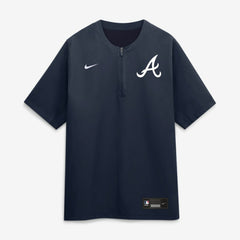 Atlanta Braves Nike Authentic Collection Dri-FIT Quarter-Zip Windshirt - Navy - Nike Sale
