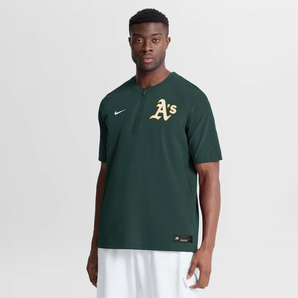 Athletics Nike Authentic Collection Dri-FIT Quarter-Zip Windshirt - Green - Nike Discount