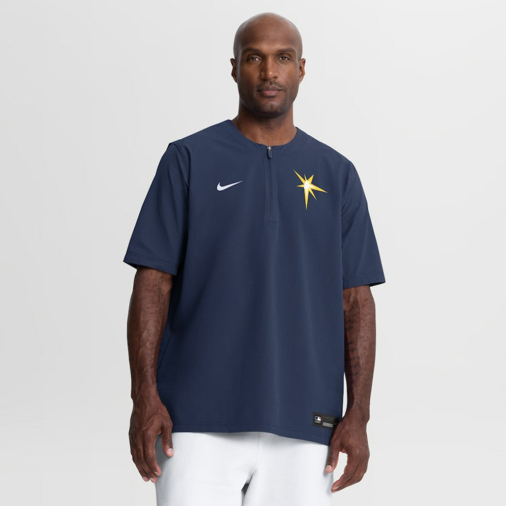 Tampa Bay Rays Nike Authentic Collection Dri-FIT Quarter-Zip Windshirt - Navy - Nike Sale
